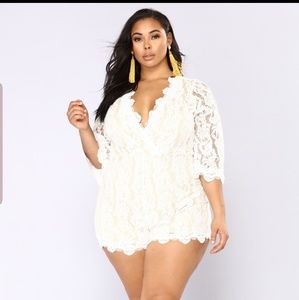 White Lace Romper